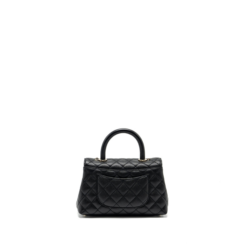 Chanel SMALL COCO HANDLE CAVIAR black LGHW (microchip)