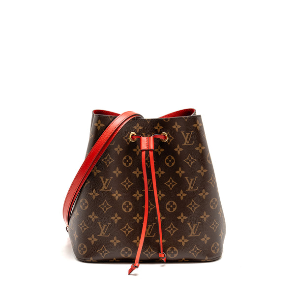 Louis Vuitton Neo Noe Monogram Canvas Red GHW