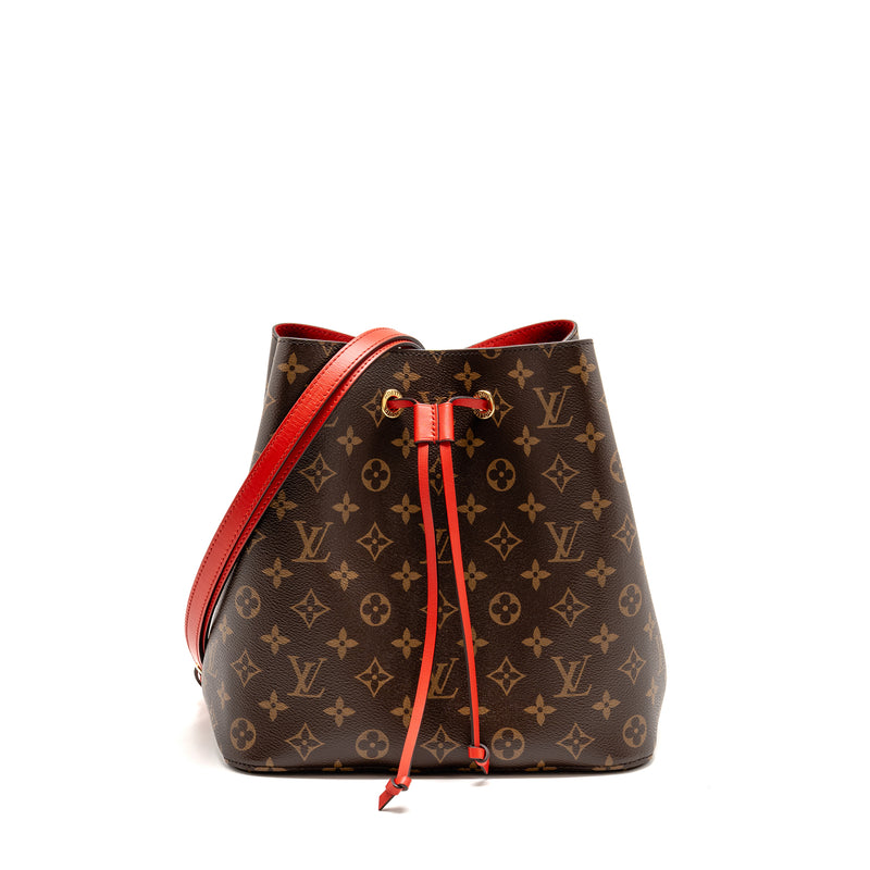 Louis Vuitton Neo Noe Monogram Canvas Red GHW