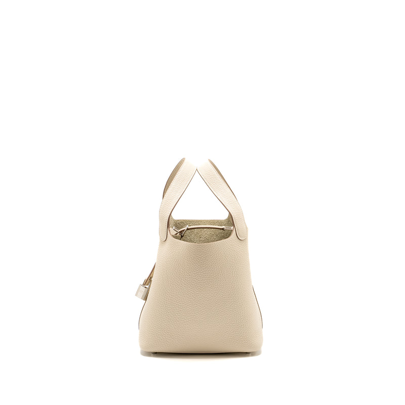 Hermes Picotin18 Lock Bag Clemence Craie SHW Stamp Y