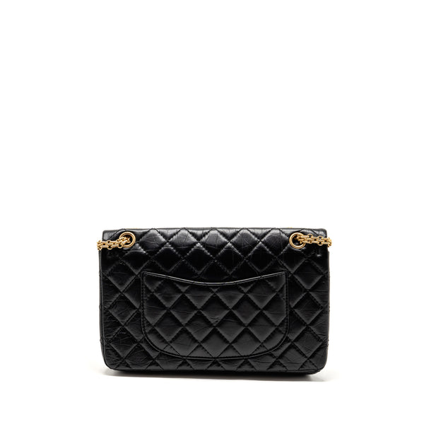 CHANEL Large 2.55 Reissue Flap Bag Aged Calfskin Black GHW