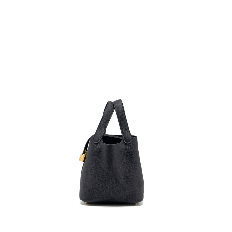Hermes Picotin 18 Lock Bag Clemence Caban GHW Stamp B
