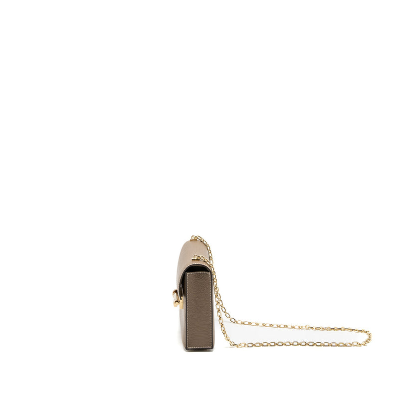 Hermes Mini Verrou Chevre Mysore Etoupe LGHW Stamp U