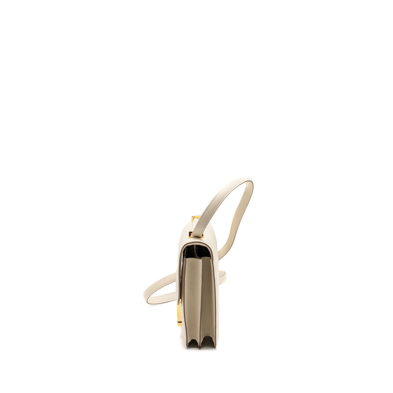 Hermes mini constance Epsom Craie GHW Stamp B