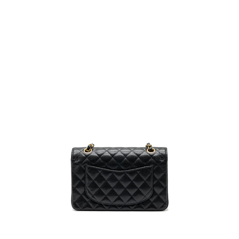Chanel Small Classic Double Flap Bag Caviar Black GHW(microchip)
