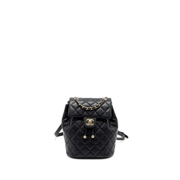 Chanel 23s mini Backpack Caviar Black LGHW (Microchip)