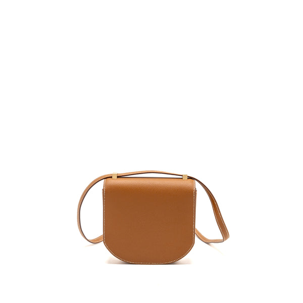 Hermes Mosaique 24 Mini Epsom Gold LGHW Stamp D