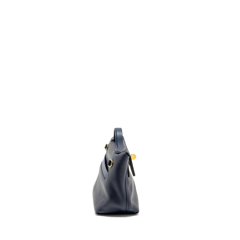 Hermes Mini 2424 24/24-21 bag evercolor blue nuit GHW stamp Z