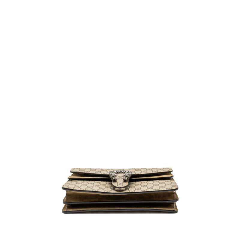 Gucci Dionysus GG shoulder bag GG supreme canvas / suede beige SHW