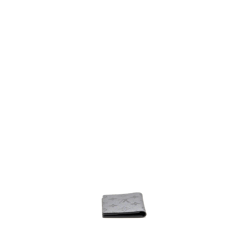 Louis Vuitton pocket organiser monogram Eclipse canvas silver