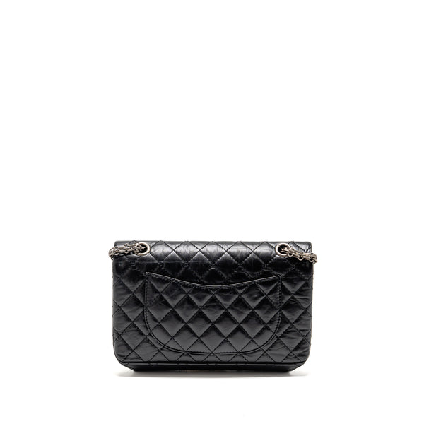 Chanel small 2.55 Reissue flap bag aged calfskin black GHW