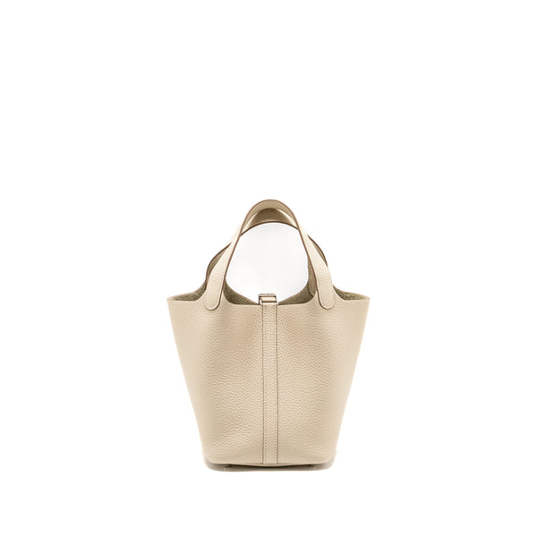 Hermes Picotin18 Lock Bag Clemence Craie SHW Stamp Y