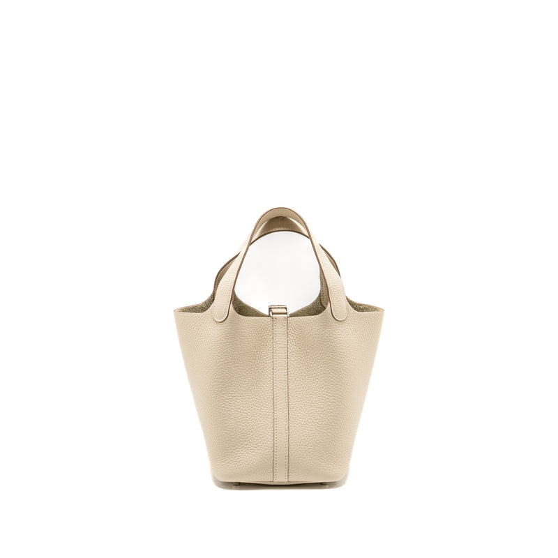 Hermes Picotin18 Lock Bag Clemence Craie SHW Stamp Y