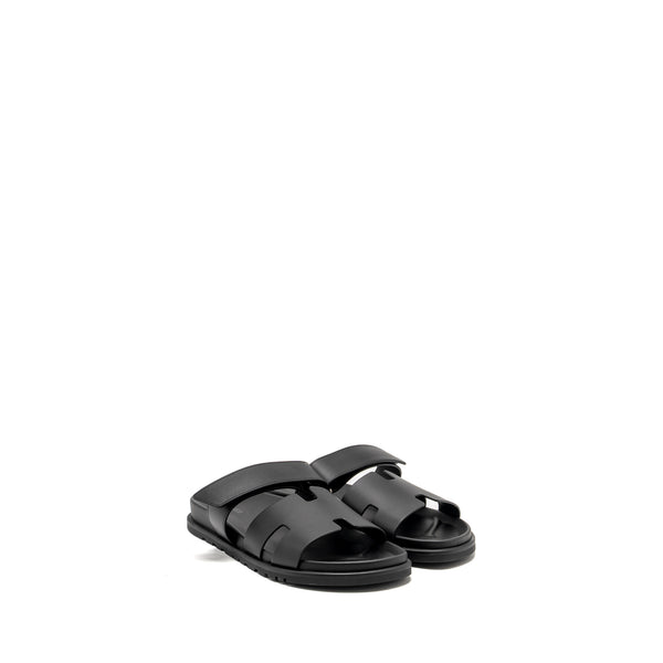 Hermes Size 42 Men’s Chypre Sandals Black