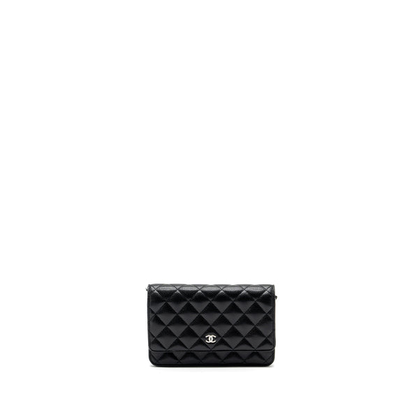 Chanel Classic Wallet on Chain Caviar Black SHW Microchip