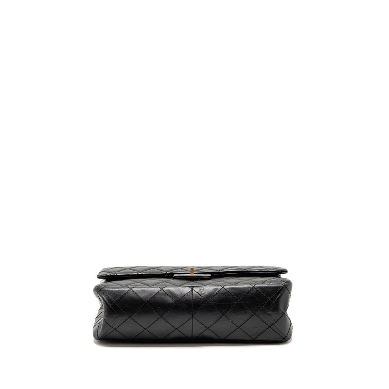 CHANEL Large 2.55 Reissue Flap Bag Aged Calfskin Black GHW