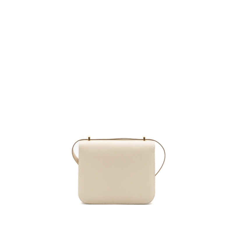 Hermes mini constance Epsom Craie GHW Stamp B