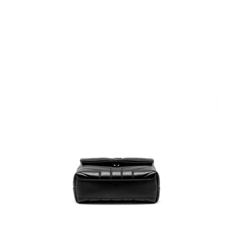 Saint Laurent LouLou Toy Strap Bag Calfskin Black SHW