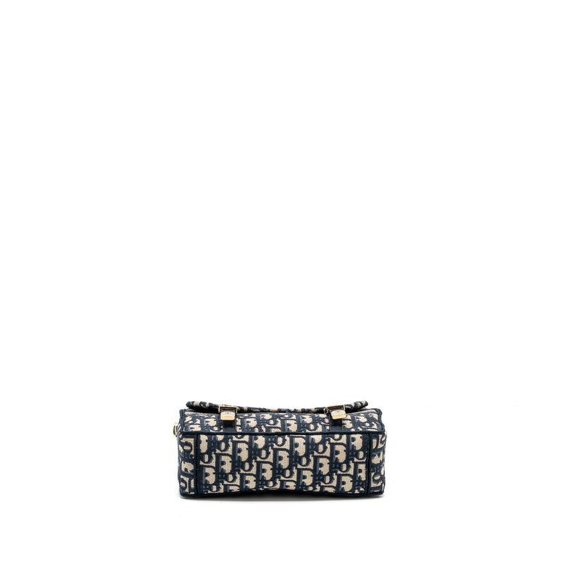 Dior Small Diorcamp Bag Dior Oblique Embroidery canvas blue LGHW