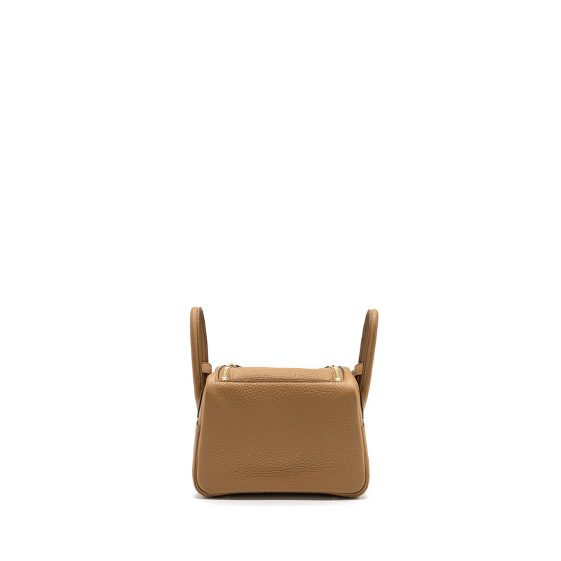 Hermes Mini Lindy Clemence Biscuit GHW Stamp B