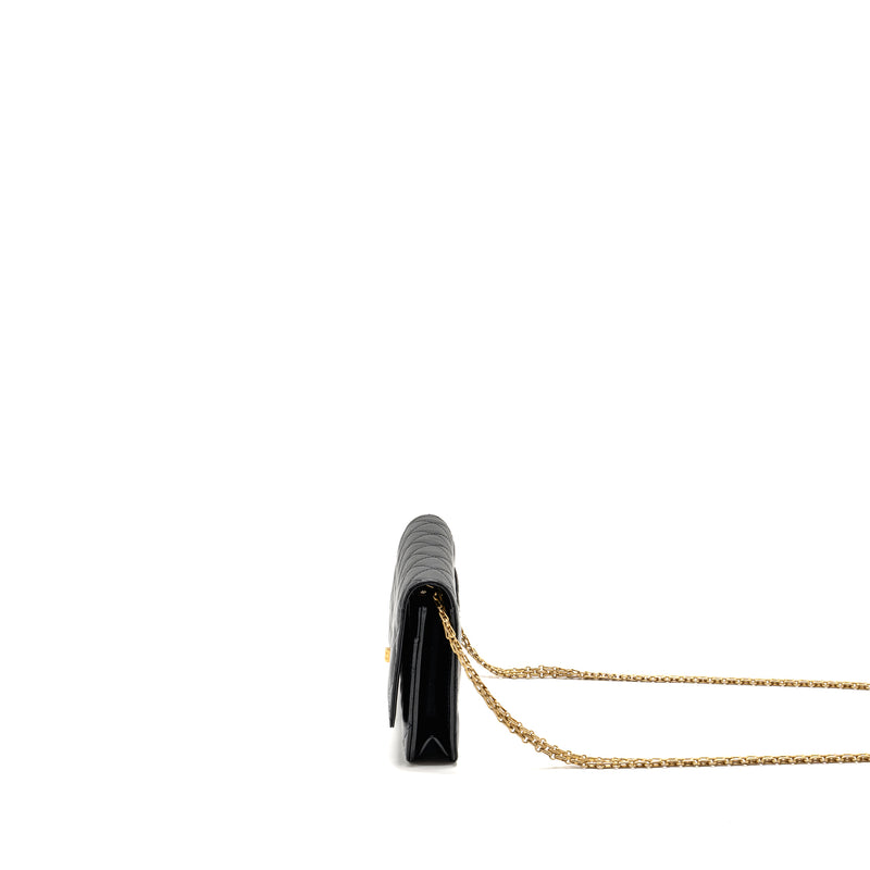 Chanel 2.55 Reissue Wallet on Chain Lambskin Black GHW (Microchip)