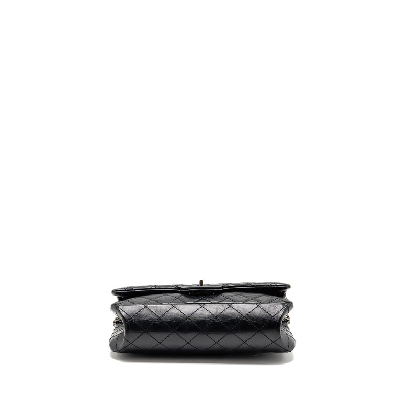Chanel small 2.55 Reissue flap bag aged calfskin black GHW