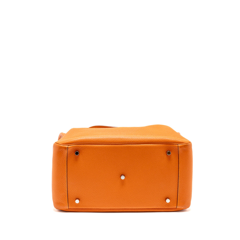 Hermes Lindy 34 Clemence Orange SHW Stamp Square Q