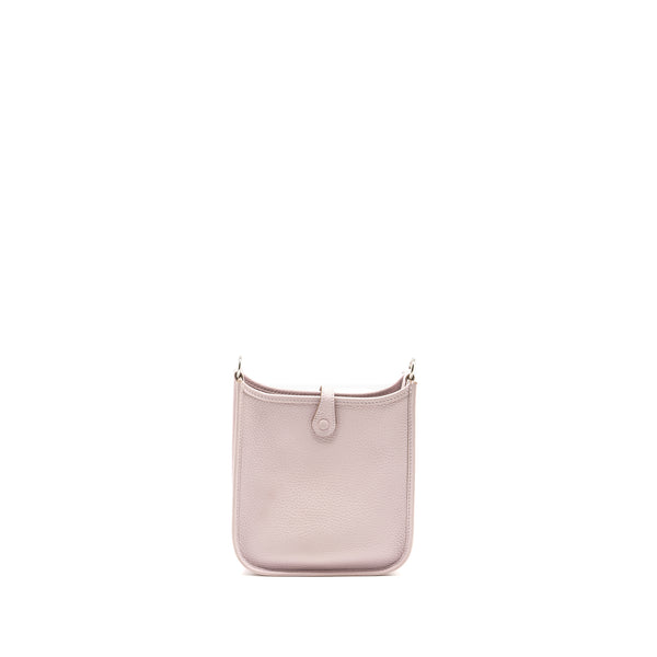 Hermes Mini Evelyne clemence mauve pale SHW stamp W