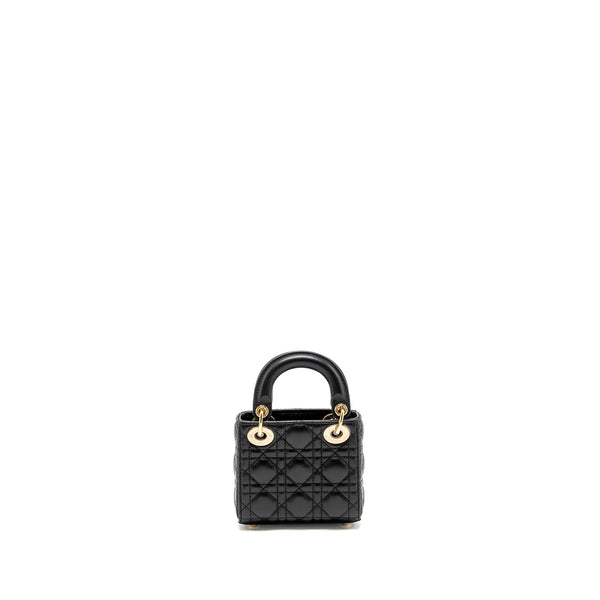 Dior Micro Lady Dior Lambskin Black LGHW