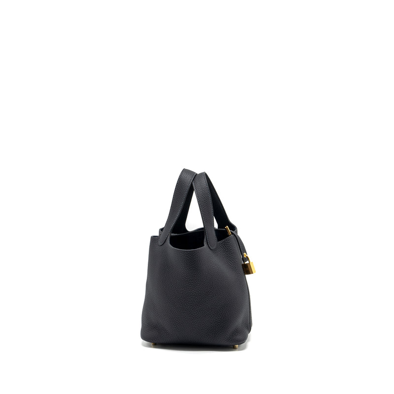 Hermes Picotin 18 Lock Bag Clemence Caban GHW Stamp B