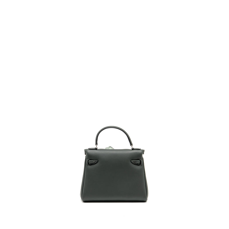 Hermes Kelly Dole Swift Vert Fonce/Vert Peppermint SHW Stamp K