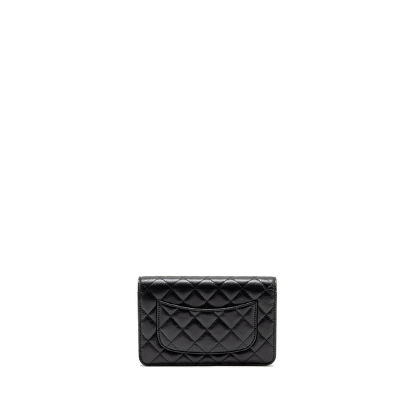 Chanel 2.55 Reissue Wallet on Chain Lambskin Black GHW (Microchip)