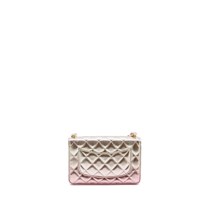 Chanel 21k Wallet On Chain Iridescent Lambskin LGHW(microchip)