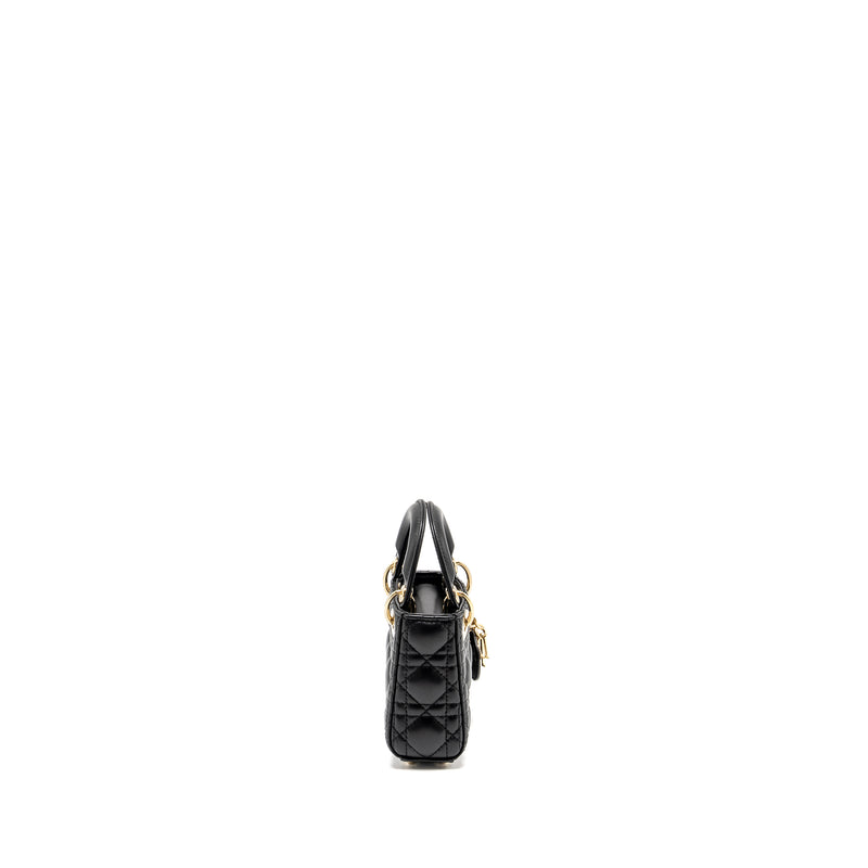 Dior Micro Lady Dior Lambskin Black LGHW