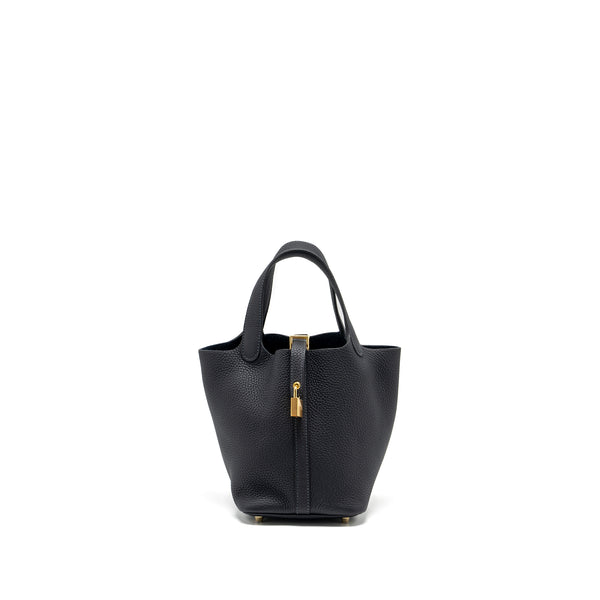 Hermes Picotin 18 Lock Bag Clemence Caban GHW Stamp B