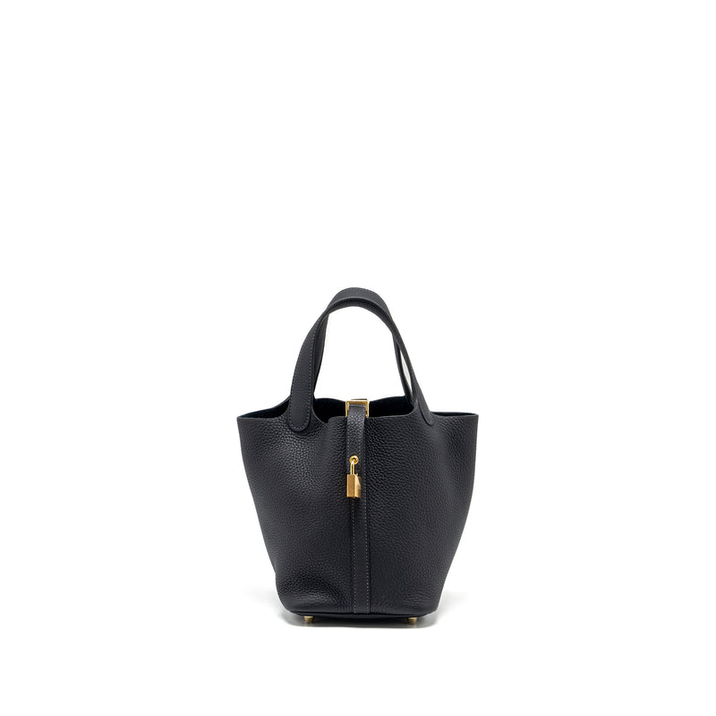 Hermes Picotin 18 Lock Bag Clemence Caban GHW Stamp B