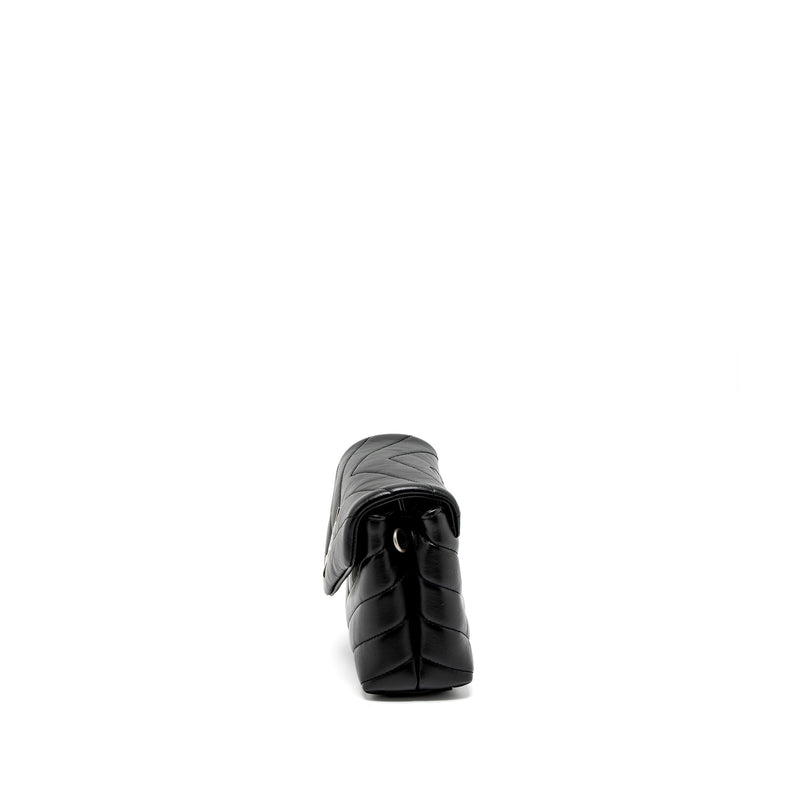 Saint Laurent LouLou Toy Strap Bag Calfskin Black SHW