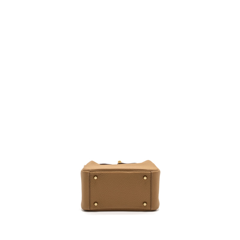 Hermes Mini Lindy Clemence Biscuit GHW Stamp B