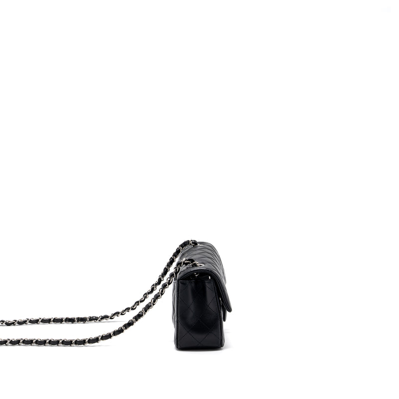 Chanel mini rectangular flap bag lambskin black SHW (MICROCHIP)