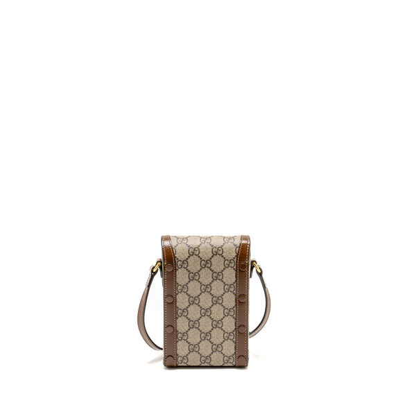 Gucci Horsebit 1955 Mini Bag GG Supreme Canvas Brown/Multicoloured GHW