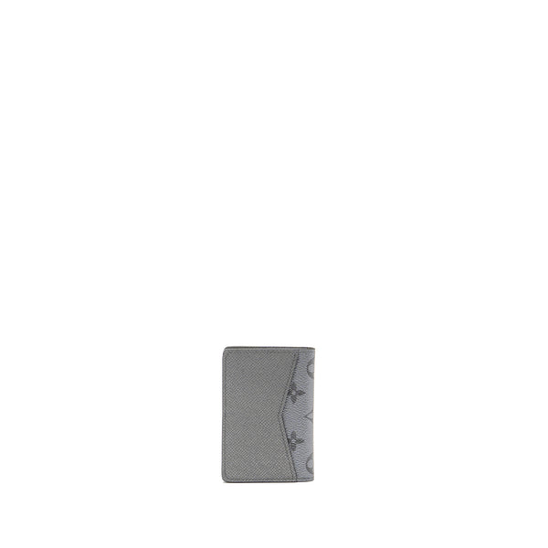Louis Vuitton pocket organiser monogram Eclipse canvas silver