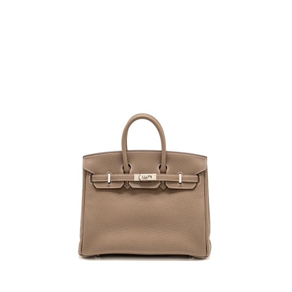 Hermes Birkin 25 Togo Etoupe SHW Stamp W