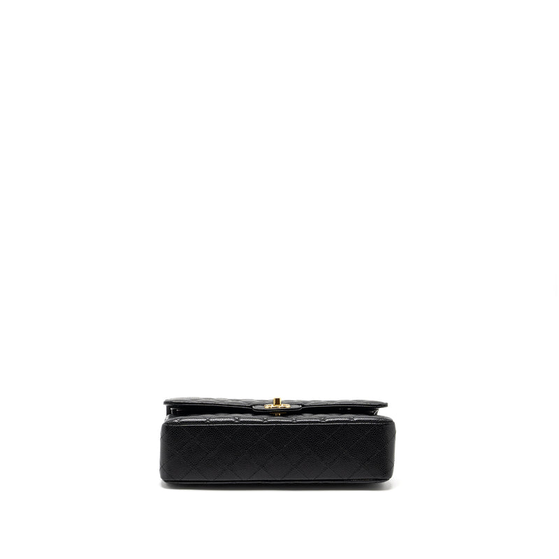 Chanel Medium Classic Double Flap Bag Caviar Black GHW (Microchip)