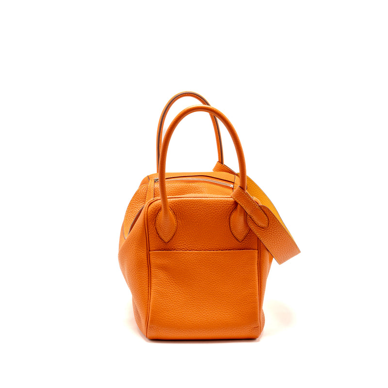 Hermes Lindy 34 Clemence Orange SHW Stamp Square Q