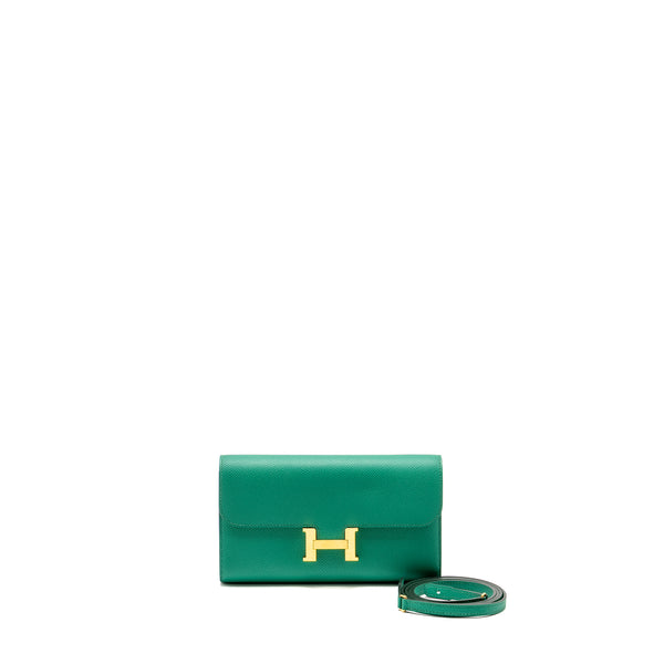 Hermes Constance To Go Epsom Vert Jade GHW Stamp Z