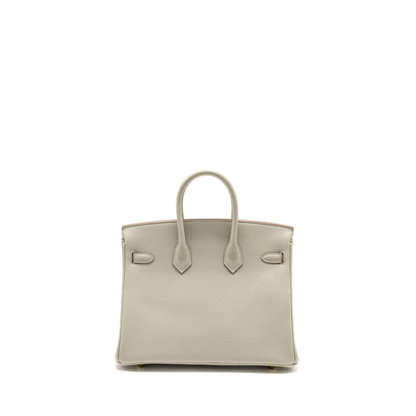 Hermes Birkin 25 Togo Gris Perle GHW Stamp U