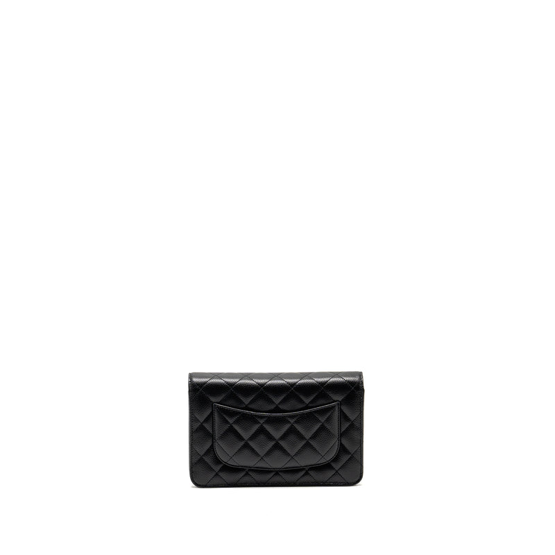 Chanel Classic Wallet on Chain Caviar Black GHW(microchip)