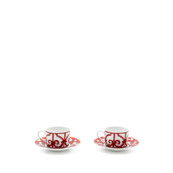Hermes Balcon Du Guadalquivir tea cup and saucer (2 sets)
