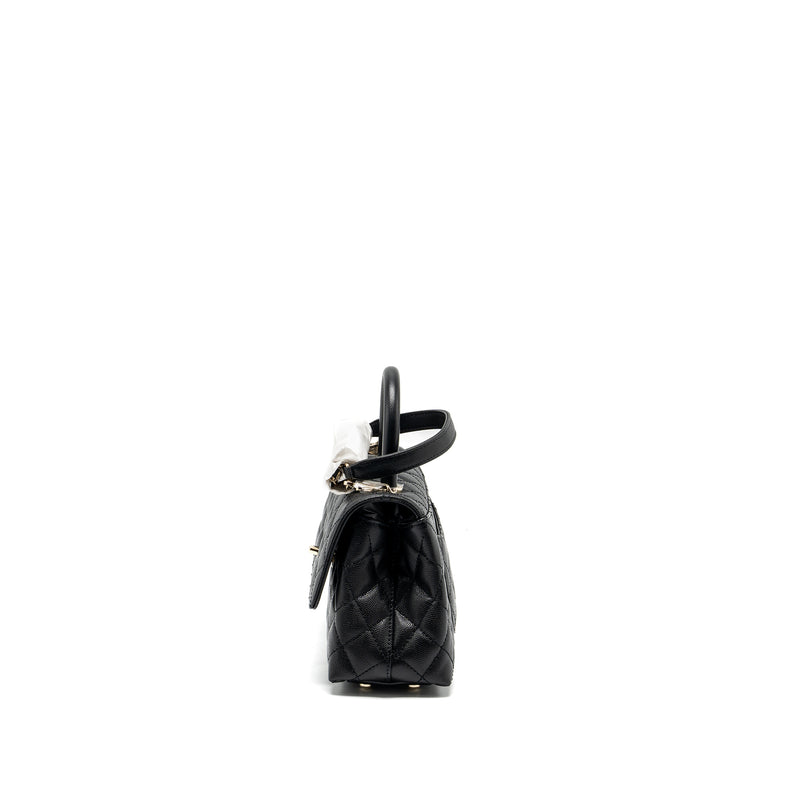 Chanel Small Coco Handle Caviar black LGHW (microchip)
