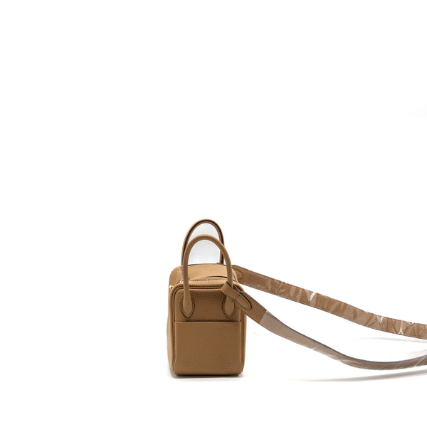 Hermes Mini Lindy Clemence Biscuit GHW Stamp B